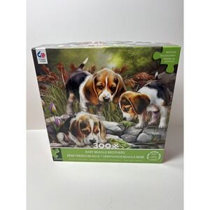 Ceaco Baby Beagle Brothers 300 Piece Jigsaw Puzzle Oversized 24x18 Tom Wood